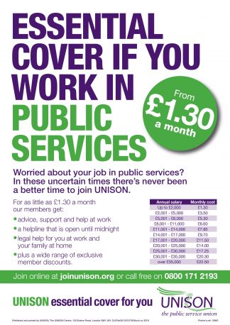 Recruitment A4 poster - Public Services