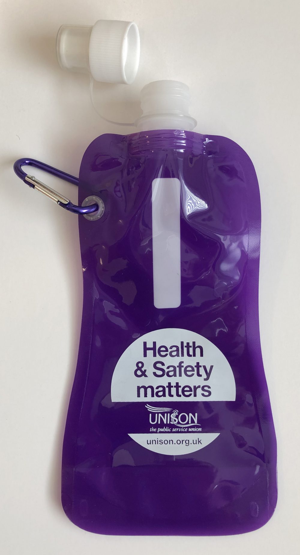Health and Safety matters foldable sports water bottle