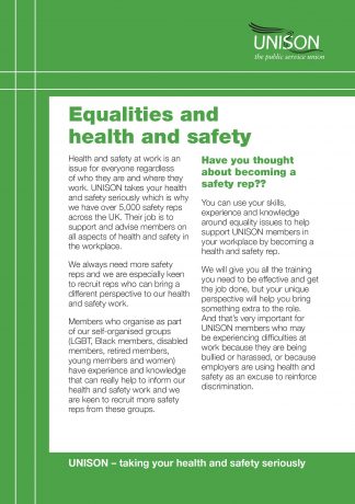 Equalities and health and safety