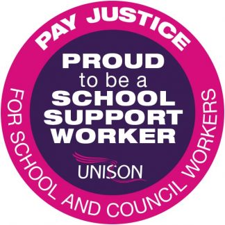 Proud to be a school support worker sticker