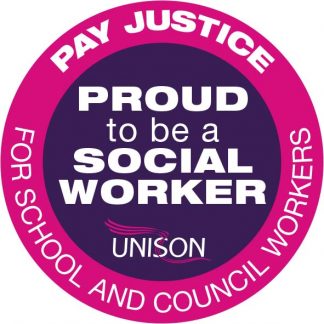 Proud to be a social worker sticker