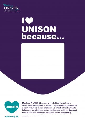 Heart UNISON poster for noticeboards