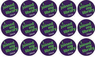 SOS day ‘I joined my library’ sticker