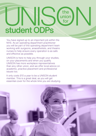 UNISON – the union for student ODPs