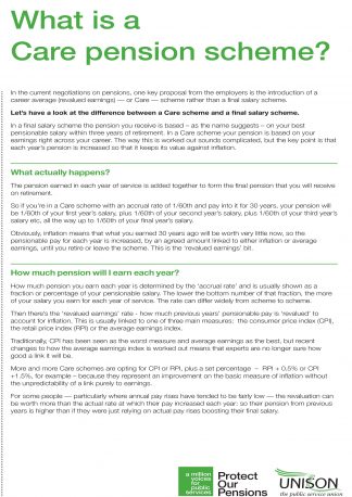 Pensions - What is a care scheme?