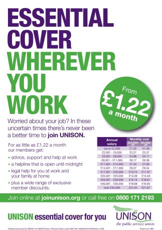 Recruitment A4 poster Wherever you Work (Northern Ireland)