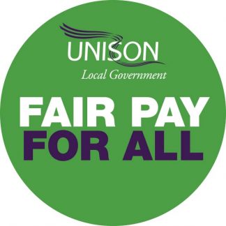Fair pay for all - sticker