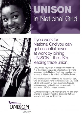 UNISON the union for you in National Grid