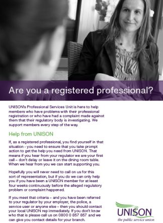 Are you a registered professional?