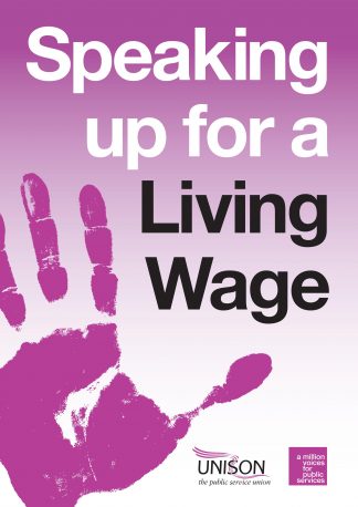 Speaking up for a Living Wage photo boards. A3