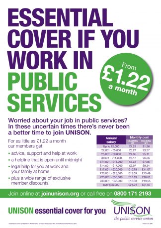 Recruitment A3 poster Public Services (Northern Ireland)