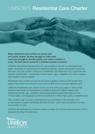 UNISON’s Residential Care Charter
