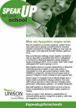 Our schools need more money (bilingual Welsh/English)