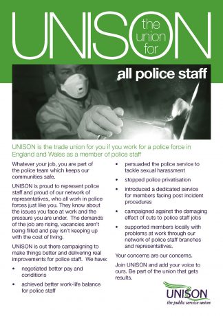 UNISON - the union for all police staff