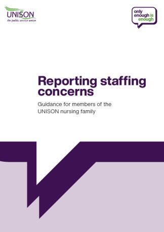 Reporting staffing concerns