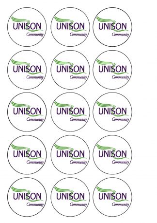 UNISON Community Stickers Template - circle