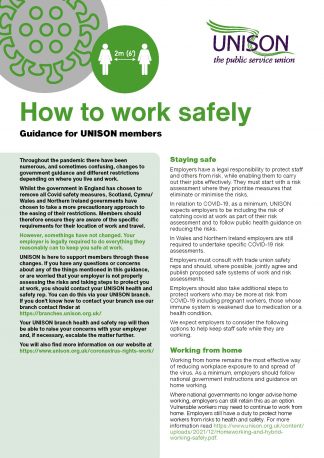 How to work safely