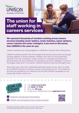 Careers services recruitment leaflet