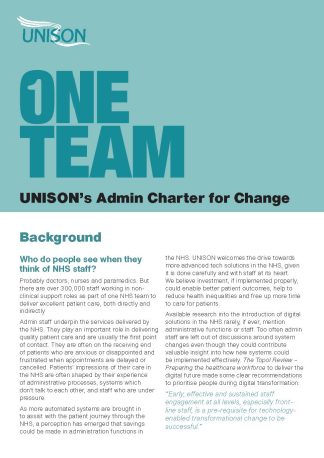 Admin Charter for Change