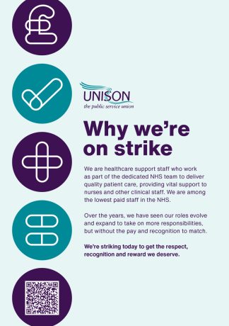 Why we’re striking – leaflet