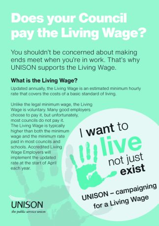 Living Wage in councils leaflet