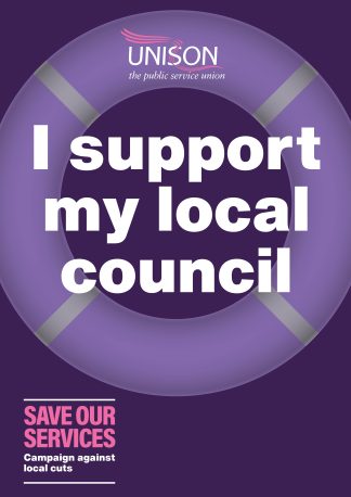 Save Our Services Selfie Boards