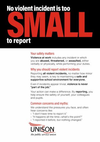 Violence in schools - leaflet