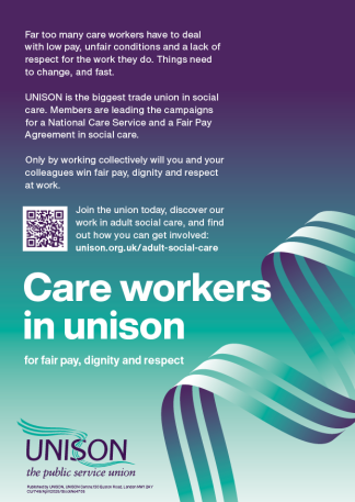Organising in care flyer