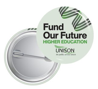 HE Fund Our Future badges - English