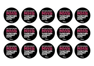 Together against cuts – stickers