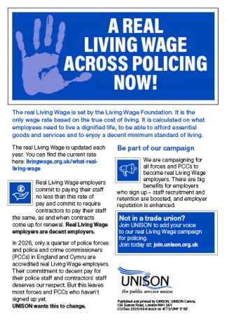 2026 Real Living Wage leaflet