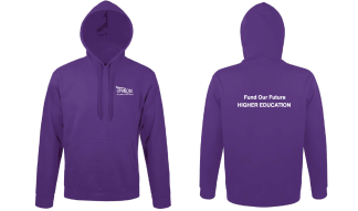 HE 'Fund our future' hoodies