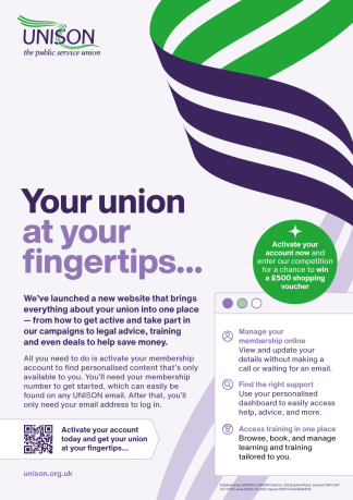 Your union at your fingertips website launch flyer