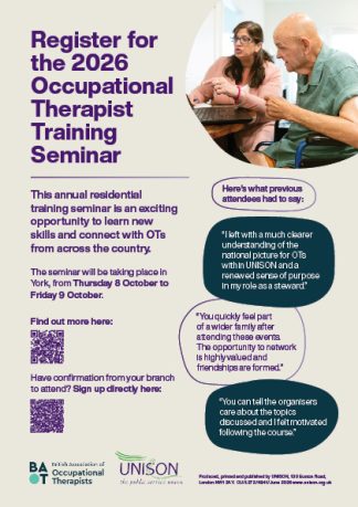 BAOT training seminar flyer