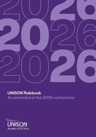 UNISON 2026 rulebook