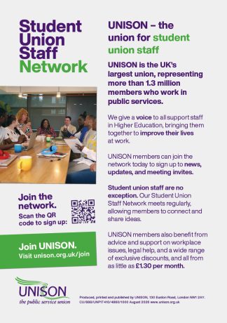 Student union staff network leaflet